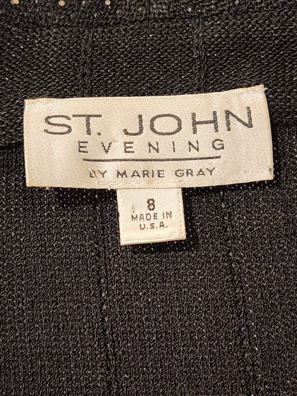 Excellent!!| US 8| ST JOHN: Black Elegant Shimmer Lightweight Blazer - Picture 6 of 16